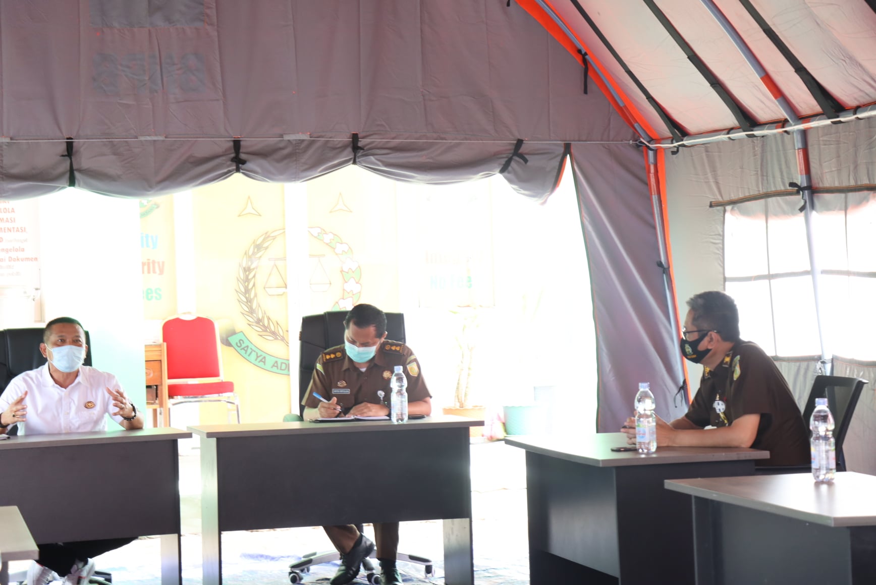 Pasca-Gempa, Aktivitas Pelayanan Hukum Kejati Sulbar Tetap Berlangsung Meski dalam Kondisi Seadanya